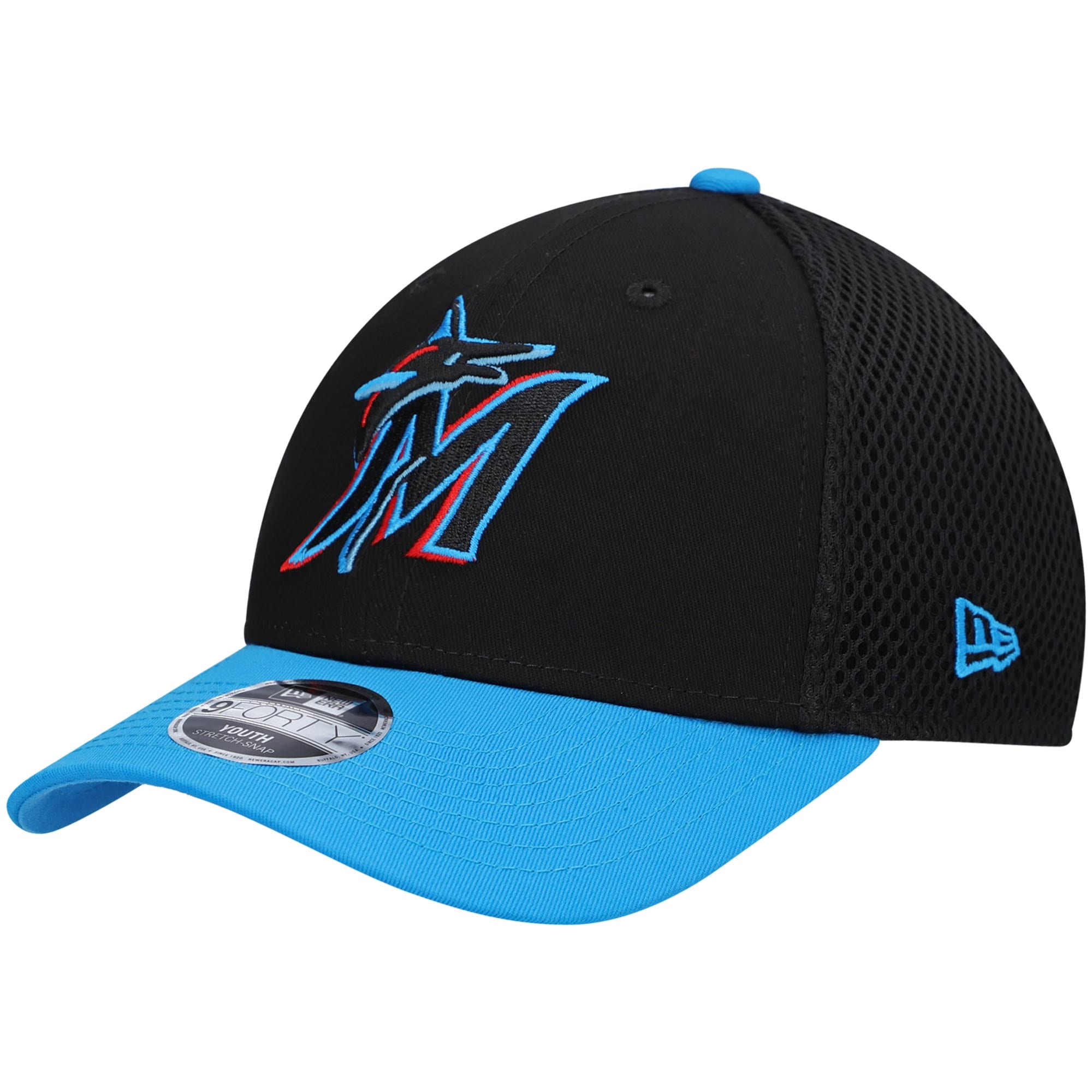 Youth New Era Black Miami Marlins Jr 