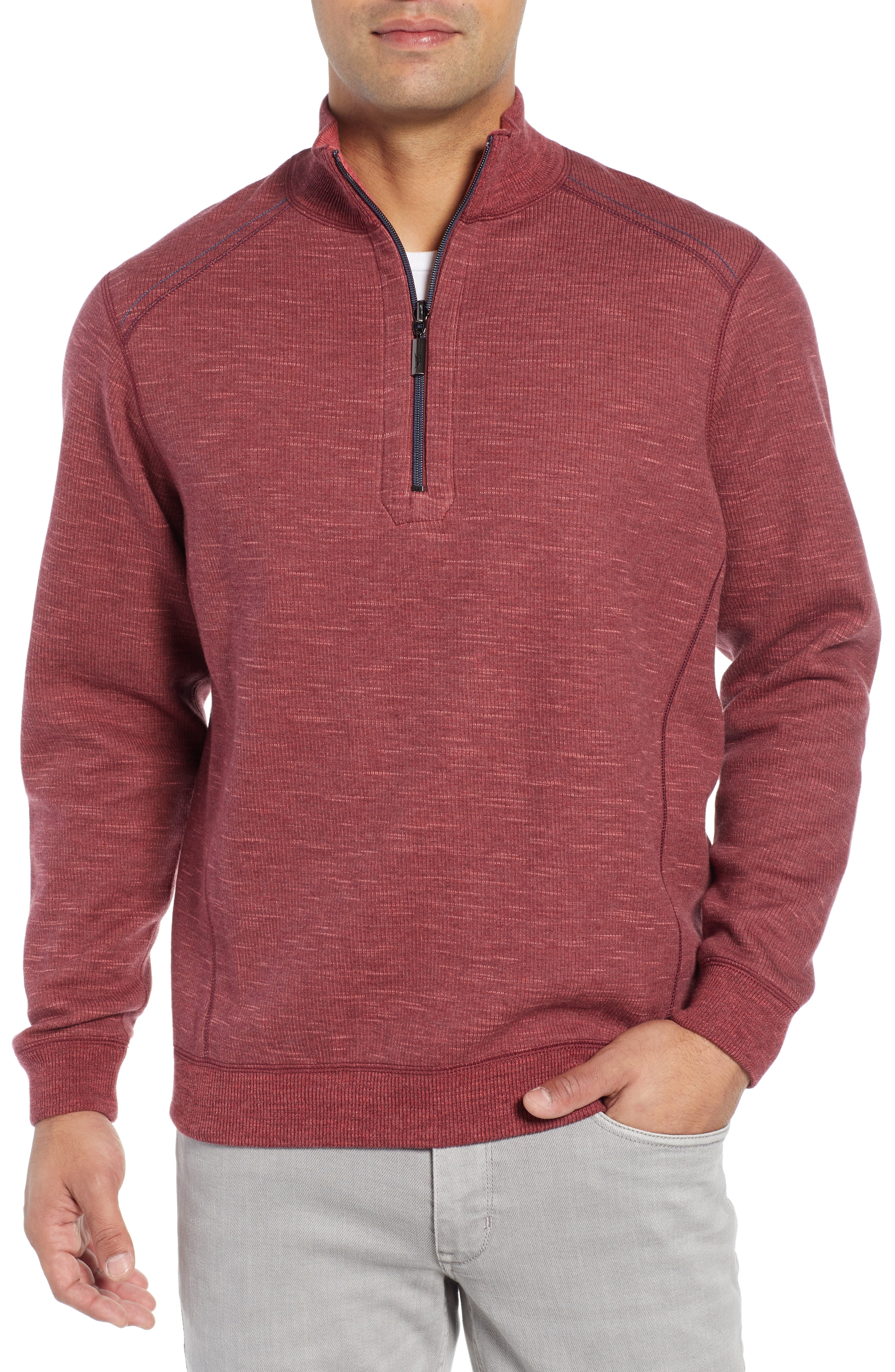 Tommy Bahama - Mens Sweater 1/3 Zip Mock-Neck Flipsider XL - Walmart ...