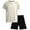 Stone Black, variant on Boys Athletic Shorts Set - 2 Piece Short Sleeve Shirt and Woven Running Tech Shorts (4-12)