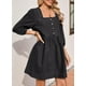 thumbnail image 3 of Vestido vaquero Sidefeel 2025 Fashion para mujer negro talla L, 3 of 7