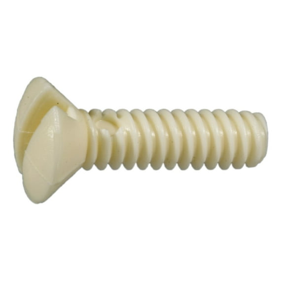 #6-32 x 1/2" Ivory Slotted Oval Threaded Switch Plate Screws (25 pcs.)