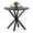 Brown, variant on GOFLAME 36” Round Dining Table for 4 People, Wooden Kitchen Table with Intersecting Trestle Legs, Farmhouse Dinner Table for Dining Room, Living Room, Restaurant, Small Space, Black