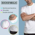 thumbnail image 5 of SOCKS'NBULK 12 Pack Plus Size Men Cotton T-Shirt Bulk Big Tall Short Sleeve Lightweight Tees, 5 of 7