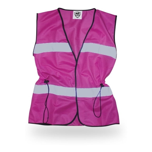 Chaleco De Seguridad Rosa Brigadier Cintura Ajustable MR Seguridad mr SR1014