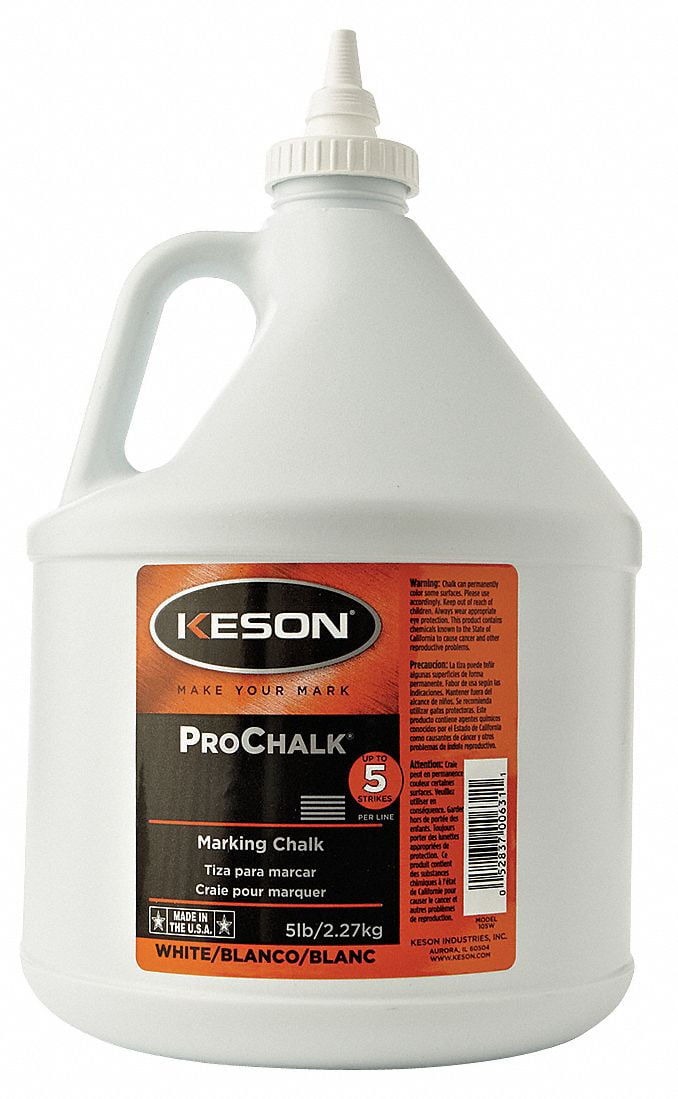 Keson Marking Chalk Refill,White,5 Lb 105W