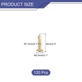 thumbnail image 2 of Uxcell 120 Pack Small Tiny Nails 1.2x8mm(DxL) Tiny Brass Nails Hardware Nails Small Nail, Brass Tone, 2 of 4