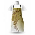 thumbnail image 3 of Grape Apron, Fruits with Leaves on Ombre Effect Background Organic Illustration, Unisex Kitchen Bib with Adjustable Neck for Cooking Gardening, Adult Size, Khaki Eggshell, by Ambesonne, 3 of 4