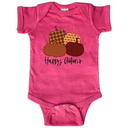 

Inktastic Happy Autumn Cute Pumpkin Patterns Gift Baby Boy or Baby Girl Bodysuit