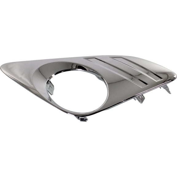 Fog Light Trim Compatible with 2012-2014 Toyota Camry Front, Left Driver Chrome