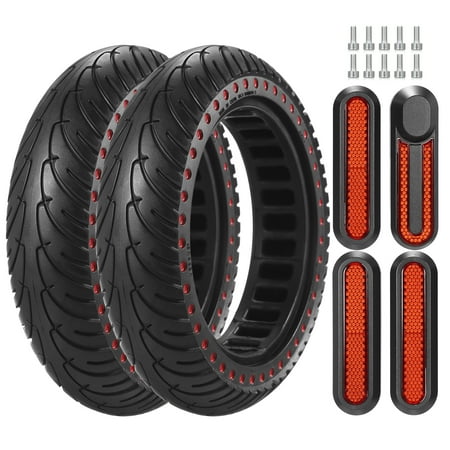 OWSOO Electric Scooter Tire 8.5 inches Electric Scooter Tire Shock-absorbing Rubber Wheel Non-pneumatic Wheel Replacement for M365 Electric Scooter