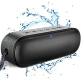Bluetooth Speaker,IPX7 Waterproof Dustproof , Bass up & Hi-Fi Stereo, Built-in Mic& 20H Playtime for Hiking , Travel , Pool ,BBQ -Black