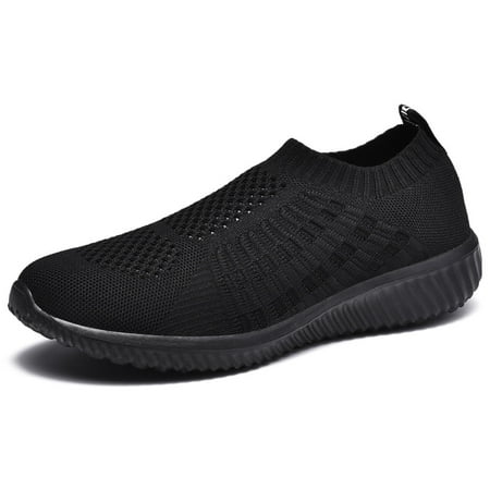 

TIOSEBON Women s Athletic Walking Shoes Casual Mesh-Comfortable Work Sneakers All Black US8.5