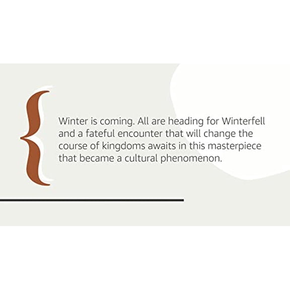 Pre-Owned A Game of Thrones: A Song of Ice and Fire: Book One: 1 Paperback