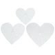 thumbnail image 1 of Juego de 3 reglas acrílicas para patchwork, reglas de costura profesionales, regla sencilla con forma de corazón., 1 of 7