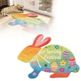 thumbnail image 1 of Velvet Easter Bunny Welcome Mat for Rooms and Entrances Absorbent Non Rug 90cm Durable Doorway Floor Mat, 1 of 6