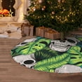 thumbnail image 5 of Defioc Skull and Palm Leaves for Christmas Tree Skirt Snowman Xmas Tree Skirt Farmhouse Christmas Decorations Tree Mat for Holiday Party Decor-36", 5 of 6
