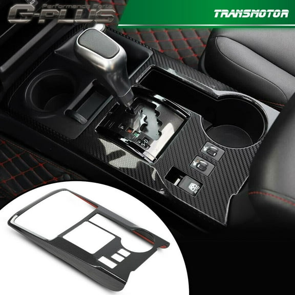 Fits 2010 and above for Toyota 4Runner center console gear shift plate trim cover decoration -
