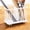 White, variant on Gosuguu Wall Mounted Cutlery Drying Rack | Iron Utensil Organizer for Kitchen Sink Counter | 6.3x5.3x3.9in Hollow Spoon Fork Basket | White or Coffee