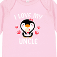 thumbnail image 4 of Inktastic I Love My Uncle with Cute Penguin and Hearts Girls Long Sleeve Baby Bodysuit, 4 of 5