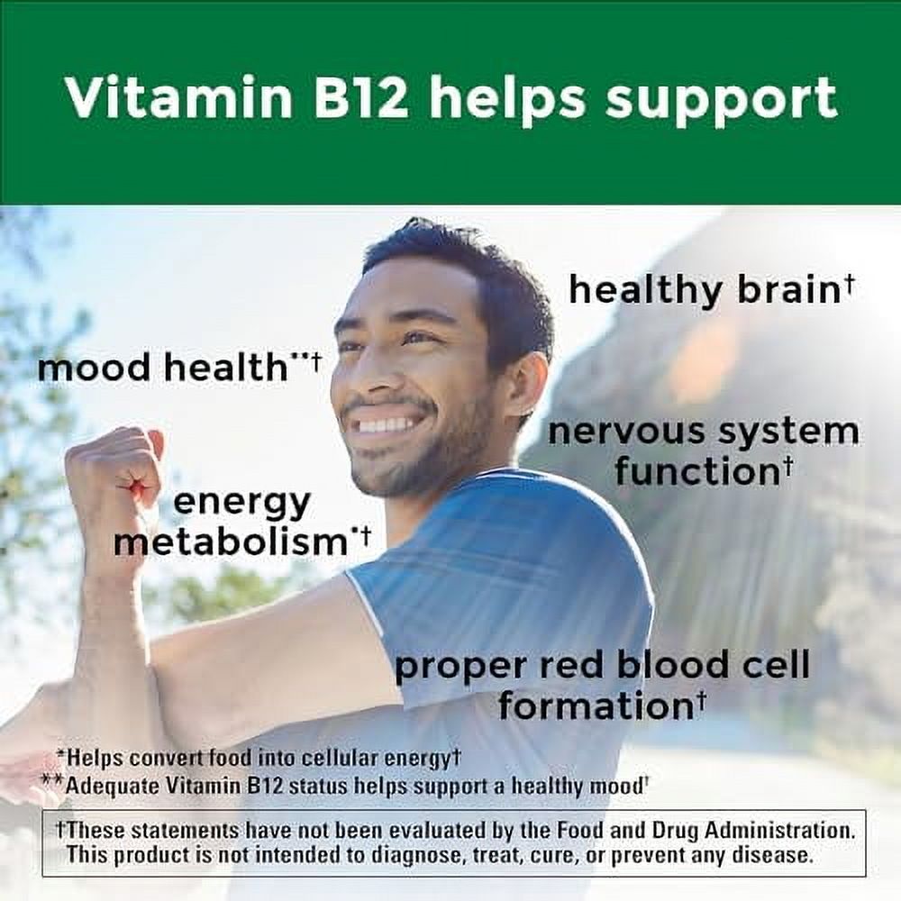 Nature Made Extra Strength Vitamin B12 3000 mcg, Dietary Supplement for Energy Metabolism Support, 60 Softgels, 60 Day Supply