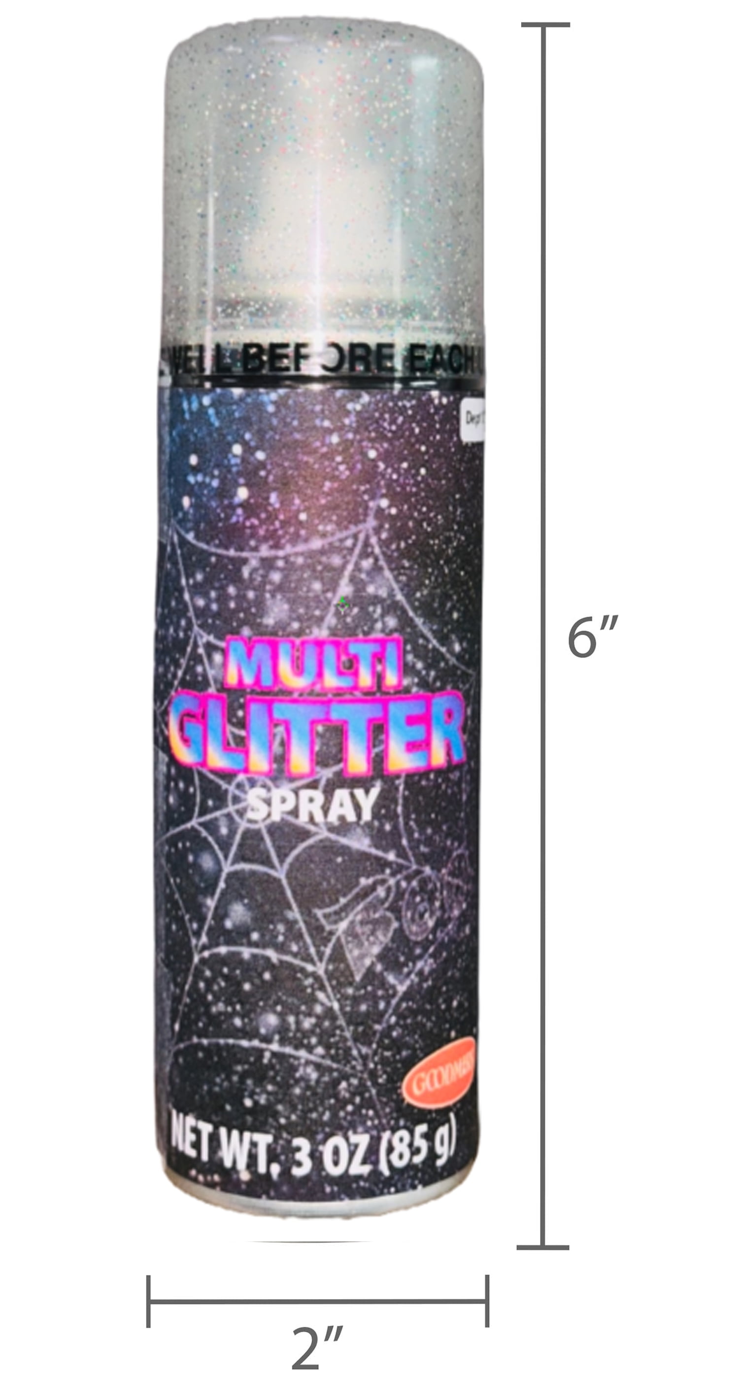 Glitter Hair Spray, Multicolor, Halloween Accessory by Goodmark