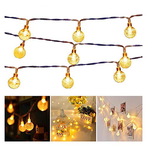 Details about   LED Globe Christmas Lights 80 LED Globe Ball String Lights with 8 Modes Water... 