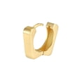 thumbnail image 3 of 14K Yellow Gold 12.30mm Square Huggie Earrings - Women, 3 of 4