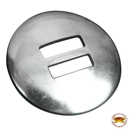 Slotted Saddle Concho - U-1-1/4 INCH HILASON STAINLESS STEEL SLOTTED CONCHO HORSE WESTERN TACK SADDLE