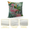 thumbnail image 4 of Nawypu  Flamingo Decorative Pillow Cover, Tropical Flowers Flamingo Lumbar Pillow Cover Modern Farmhouse Cushion Case Home Decor for Living Room Patio Sofa Couch Chair, 4 of 5