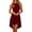 A-Red996, variant on Women's Sleeveless Hi-Lo Mini Dress Round-Neck Daily Party Irregular Flared Short Sundress