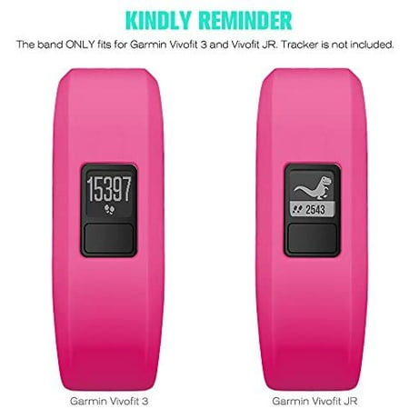 SKYLET Compatible with Garmin Vivofit JR Band Vivofit 3 Vivofit JR 2 Bands, Colorful Silicone