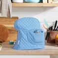 thumbnail image 2 of Funda para batidora de pie KitchenAid ajustada con cabezal inclinable, terciopelo azul, 2 of 9
