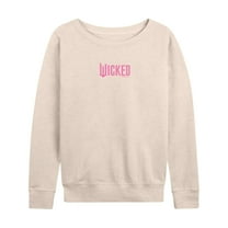 Wicked - Pink Logo - Women's French Terry Pullover Sweatshirt