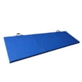 thumbnail image 3 of Colchoneta de ejercicio plegable de tres pliegues perfecl colchoneta de gimnasia azul, 3 of 8