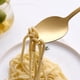 thumbnail image 4 of Juego de vajilla reutilizable de 4 bolsas de acero inoxidable, tenedor, cuchara de postre, cuchara para helado, tenedor para ensalada, 4 of 5