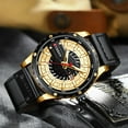 thumbnail image 3 of CURREN Wrist Watches for Men Quartz Leather Blue Male Clock 2021 Fashion Casual Top Brand Wristwatches with Date, 3 of 6