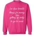 thumbnail image 2 of OXI Crewneck Sweatshirt - I Have Done Terrible Things For Money, Basic Casual Sweatshirts for Men's and Women Fleece Sweatshirt Long Sleeve - Heliconia 3X-Large, 2 of 2