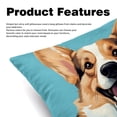 thumbnail image 2 of Corgi Sumptuous Velvet Throw Pillow Covers Set of 2, Decorative Bed Pillow Cases with Unique Patterns for Home Decor, Sizes 16x16, 18x18, 20x20 Inches, 2 of 6
