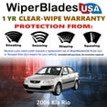 thumbnail image 2 of 2006 Kia Rio Beam Wiper Blades Wipers w/1yr Warranty (Set of 2) (WiperBladesUSA), 2 of 5