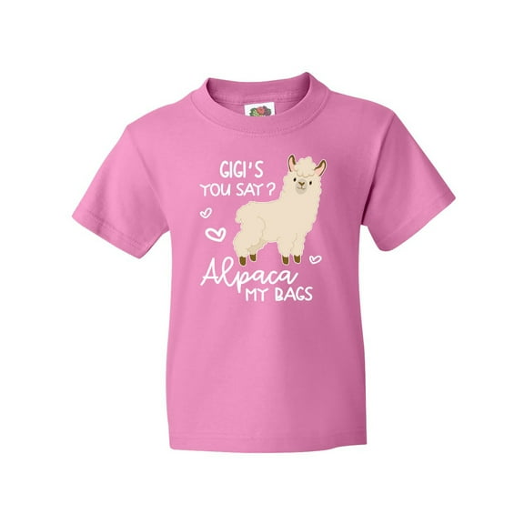 Inktastic Gigi's You Say Alpaca My Bags Youth T-Shirt