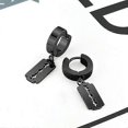 thumbnail image 5 of razor blade earrings punk style stainless steel design, 5 of 5