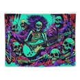 thumbnail image 5 of Orinice  Blacklight Skull Tapestry Hippies Skull Rock Tapestry Abstract Gothic Music Tapestry Colorful Guitar Tapestry Bedroom Wall Hanging 40x30inch, 5 of 6