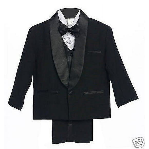 Costume de Smoking Formel Noir pour Bébé, Tout-Petit et Garçon, Fête de Mariage, Taille : S,L,TG,2T-4T,5-18