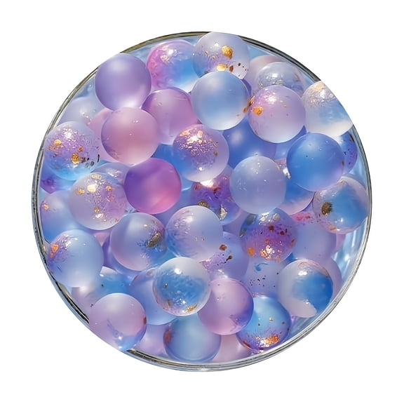 Ultrafish Glass Bead Decor for Aquarium, Multicolor Sphere Ornaments, Fish Tank Accessories, Betta Fish Habitat Decorations, Aquascaping Supplies