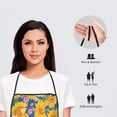 thumbnail image 2 of Bingfone Vintage White Yellow Sunflower for Tie-up Apron, Unisex Waterproof and Stain-Resistant Bib Apron for Kitchen Garden Painting, 2 of 7