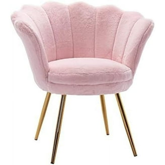 Duhome Contemporary Velvet Accent Chair, Salmon Pink, for Adults