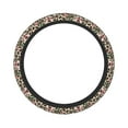 thumbnail image 2 of Bingfone Leopard Dots Seamless Pattern Steering Wheel Cover - Universal 15 Inches Car Steering Wheel Covers Grip Auto Internal Accessories, 2 of 7