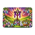 thumbnail image 3 of FEOLGEHLY Happy Easter Door Mat, Bunny Eggs Welcome Doormat for Indoor Outdoor, Spring Floor Mat Non-Slip Washable for Porch Front Door Entrance, 16x24 inch Easter Decorations Door Mat, B, 3 of 7