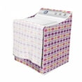 thumbnail image 3 of Guatemalan Washer Cover, Tribal Ornamental Vintage Aztec Diagonal Boho Motif, Easy to Use Bathroom Accent Fabric, 29" x 28" x 40", Purple Yellow White, by Ambesonne, 3 of 3