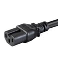 thumbnail image 4 of Monoprice Heavy Duty Power Cable - 3 Feet - Black | IEC 60320 C14 to IEC 60320 C15, 14AWG, 15A, SJT, 100-250V, 4 of 6